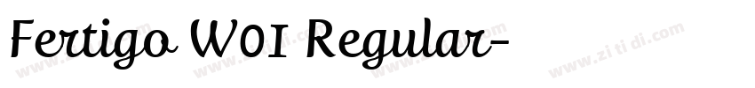 Fertigo W01 Regular字体转换
